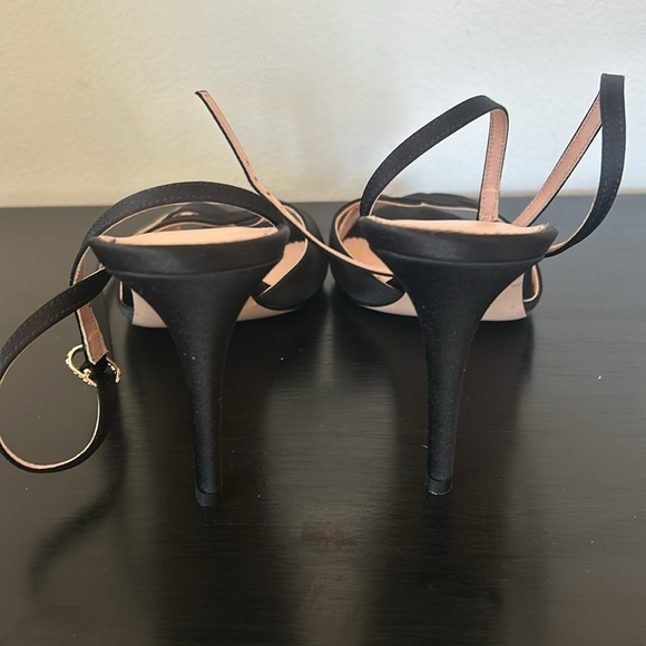 J. Crew Collection Rylie cutout heels in Italian satin BT881 Black 9 - Picture 4 of 6